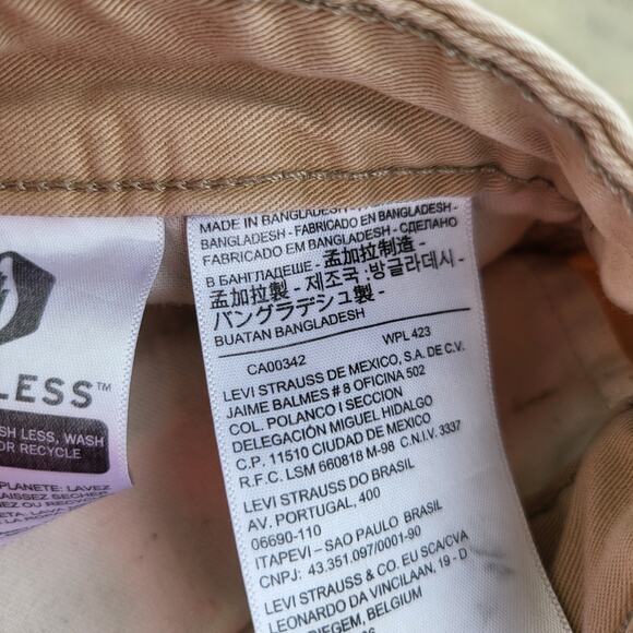 Levi's Cargo Shorts Size 33 Brown Khaki Preppy Pockets Casual Outdoor Hiking 9" - Picture 9 of 11